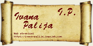 Ivana Palija vizit kartica